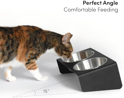 xympo Elevated Pet Bowl, for Cats and Small Dogs - Image 2