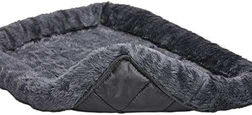 MidWest Homes for Pets QuietTime Dog Bed - Gray Faux Fur Bolster, Ultra-Soft and Machine Washable, Fits 48-Inch Crates and Carriers, for Extra-Large Breed Dogs - Image 4