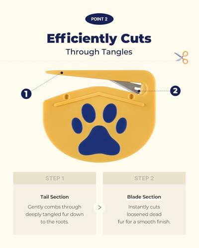 PETHROOM Easy Tangle Cutter for Dogs & Cats, Professional Dematting Tool - Image 5