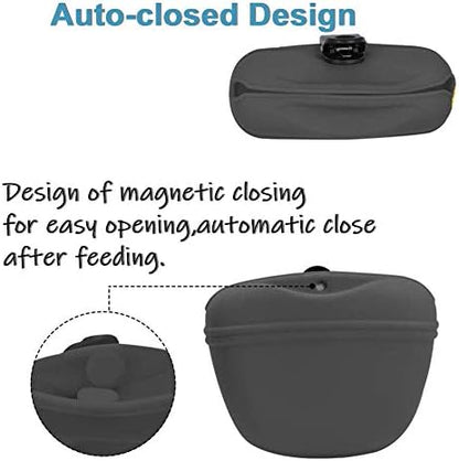 RoyalCare Silicone Dog Treat Pouch-Small Training Bag-Portable Dog Treat Bag for Leash with Magnetic Closure and Waist Clip[US Design Patent] - Image 5