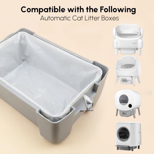 40 Count 24.8" x 12.5" Cat Litter Box Liners for Self Cleaning Litter Box, Extra Thick Heavy Duty Cat Litter Bags Replacement, 9-11 Gallons of Capacity - Image 3