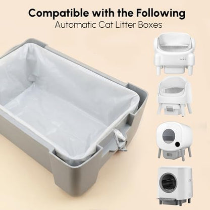 40 Count 24.8" x 12.5" Cat Litter Box Liners for Self Cleaning Litter Box, Extra Thick Heavy Duty Cat Litter Bags Replacement, 9-11 Gallons of Capacity - Image 3
