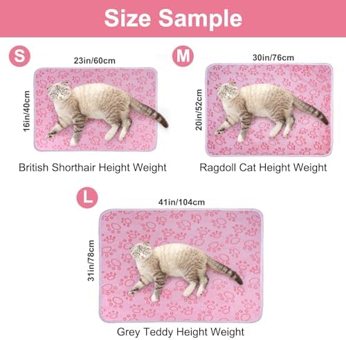 Dono 1 Pack 3 Dog Blankets, Soft Fluffy Fleece Pet Blanket Warm Sleep Mat Paw Print Design Puppy Kitten Throw Blankets Doggy Blanket for Dogs - Image 2