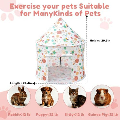 Cat Bad Pop Up Collapsible Yurt Tent, Pet Rest Hut for Indoor - Image 2