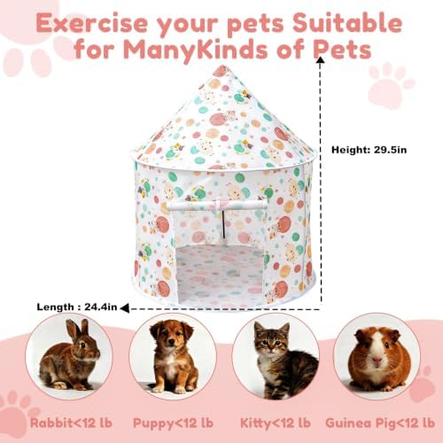 Cat Bad Pop Up Collapsible Yurt Tent, Pet Rest Hut for Indoor - Image 2