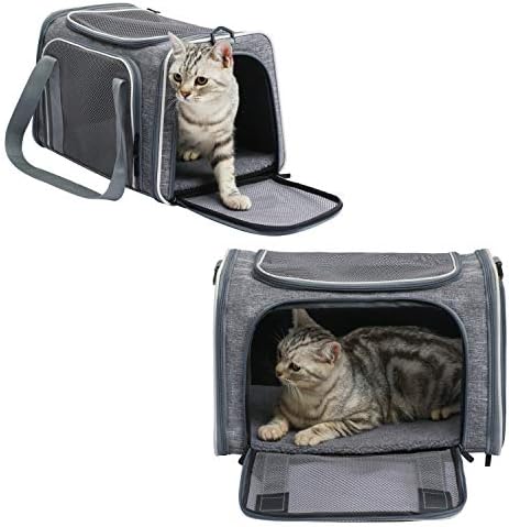 Cat Carrier - Portable Foldable Dog Pet Carrier, Soft-Sided Pet Bag up to 15 Lbs, Airline Approved Travel Puppy Carrier - Image 3
