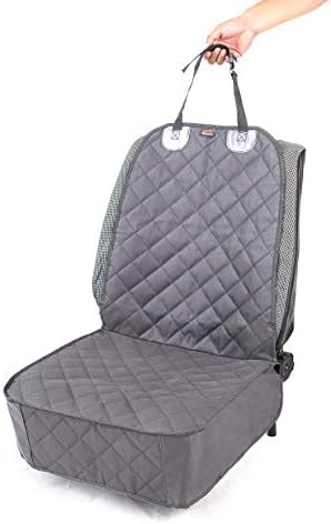 HONEST OUTFITTERS Dog Car Seat Covers, Pet Front Cover for Cars, Trucks, and Suv's - Waterproof & Nonslip Dog Seat Cover(Gray) - Image 3