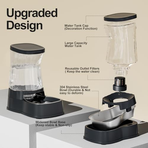Automatic Dog Water Dispenser, Stainless Steel Bowls Feeder, 100% BPA-Free - Image 4