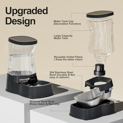Automatic Dog Water Dispenser, Stainless Steel Bowls Feeder, 100% BPA-Free - Image 4