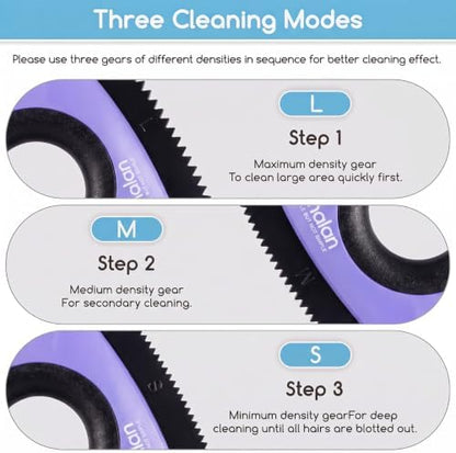 Analan Mini Pet Hair Remover for Car Detailing Dog Hair Tool Brush(Purple) - Image 6