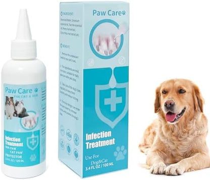 Dog Paw Cleaner, Paw Cleaner for Dogs, Dog Licking Paws Treatment,3.4oz Dog Paw Cleaning Solution, Dog Foot Cleaner, No Rinse Pet Toes Drops Safe Cat Cleanser Care for Cleaning Grooming by Projectwine