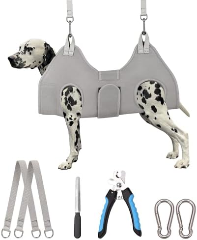 Kkiimatt Dog Grooming Hammock,XX-Large Hammock for Nail Trim, Hanging Harness for Nail Trimming,Dog Sling Restraint Holder for Pet Grooming Suspension Hanger with Thick Fabric Neck Support by Kkiimatt