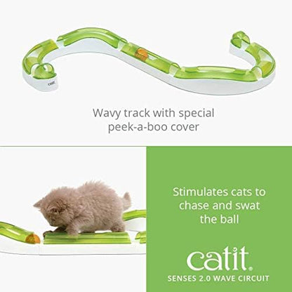 Catit Senses 2.0 Wave Circuit Interactive Cat Toy - 8-Piece - Image 2