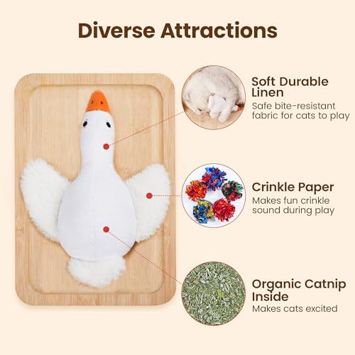 Potaroma Birds Cat Toys, 2 Pack Catnip Toys Soft Durable - Image 2