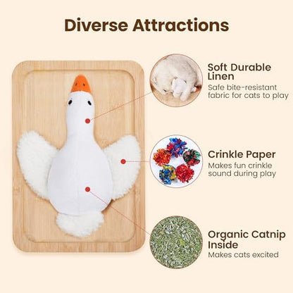 Potaroma Birds Cat Toys, 2 Pack Catnip Toys Soft Durable - Image 2