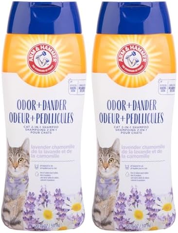 Arm & Hammer 2-in-1 Deodorizing Cat Shampoo, Lavender, 20 Fl Oz, 2-Pack by ArmHammer