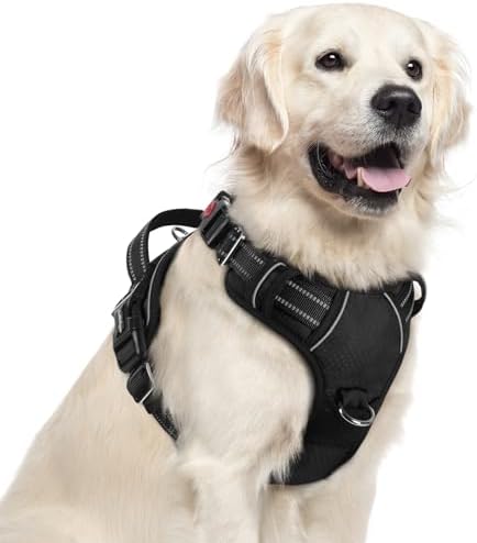 rabbitgoo Dog Harness for Large, No Pull 3 Buckles Easy On & Off by rabbitgoo