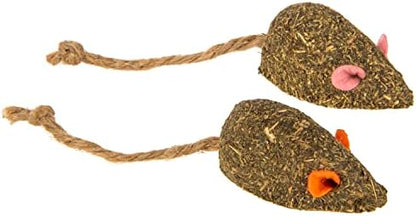 SmartyKat Instincts 4-Pack HappyNip Mouser Mayhem Compressed Catnip & Silvervine Cat Toys - Natural, 4-Pack - Image 5