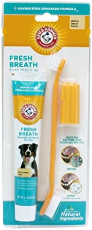 Arm & Hammer Fresh Breath Dog Dental Kit, Vanilla Ginger, 2.5 Oz, 3 Piece by ArmHammer