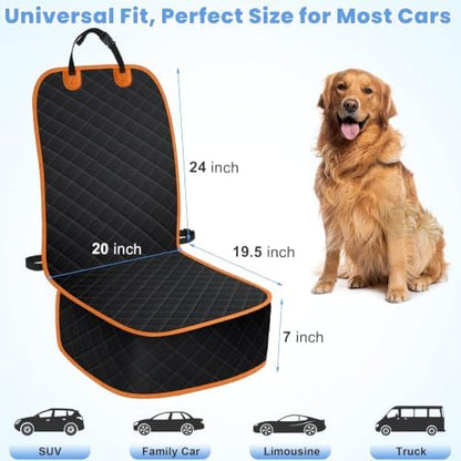 ELONGRIVER Dog Car Seat Covers, Waterproof Front Seat Cover - Image 7