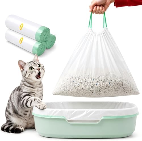 Cat Litter Box Liners, 30 Count, Large 37" x 18", 2.8 Mil Thick by Wefocusonpracticalsolutionsdurablematerialsandproductsthatmakelifewithpetsalittleeasiereveryday