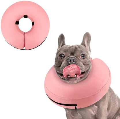 Supet Inflatable Dog Cone Collar for Large Medium Small Dogs, Soft Cone Collar for Dogs Cats, ECollar Doggie Neck Donut Dog Cone Alternative After Surgery by Supet