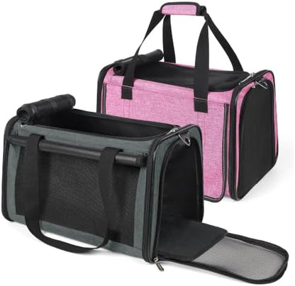 YUDODO 2 Packs 25 lbs Soft Sided Pet Carrier for Large Cat & Small Dog by YUDODO