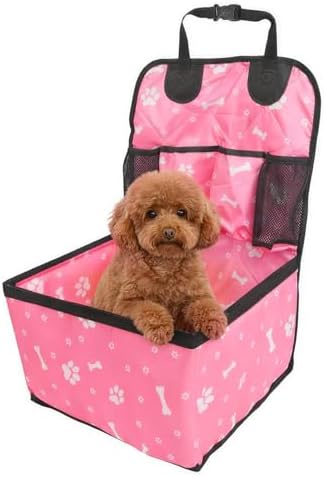Car Seat Dog for Small Breed, Portable Waterproof Puppy Seat, Comfortable Safety Dog Seats with Pockets for Car Travel, Neatly and Pet Relax by Peture