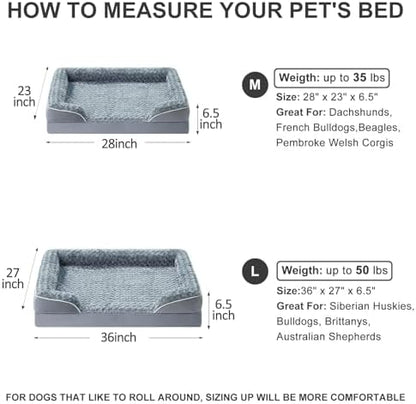 WNPETHOME Orthopedic Washable Dog Bed Large for Senior Dog Cozy Sleep - Image 6
