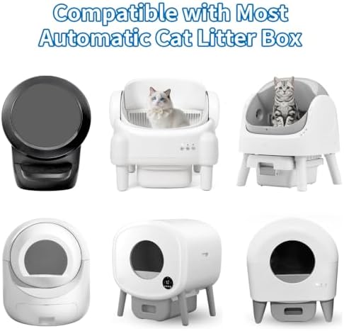 Self Cleaning Cat Litter Box Liners-120 Counts, Extra Thick Litter Bags for Automatic Cat Litter Box Robot with Drawstring Trash Bags - Image 2