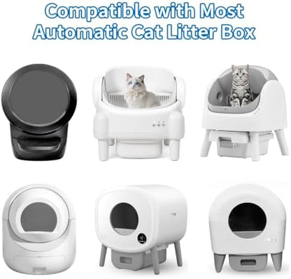 Self Cleaning Cat Litter Box Liners-120 Counts, Extra Thick Litter Bags for Automatic Cat Litter Box Robot with Drawstring Trash Bags - Image 2