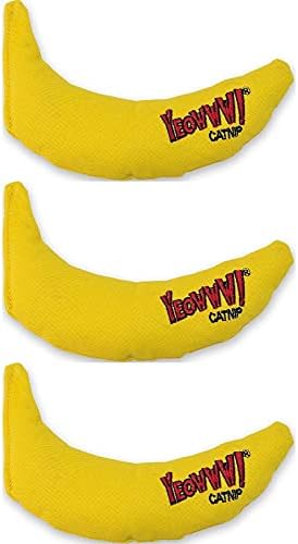 YEOWWW! DuckyWorld 100% ORGANIC CATNIP Leaf & Flower Cat Toy BANANA 3 PACK by YeowwwCatnip