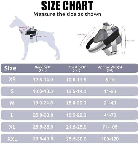 Dog Harness, No-Pull Reflective Dog Vest, Breathable Adjustable Pet Harness with Handle for Outdoor Walking - No More Pulling, Tugging or Choking (Lavender, Large (Pack of 1)) - Image 4