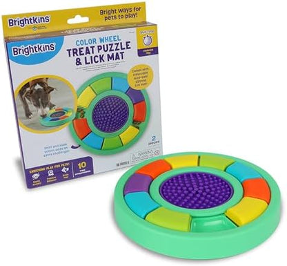 Brightkins Color Wheel Treat Puzzle and Lick Mat by Brightkins