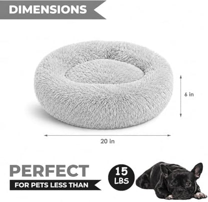 Whiskers & Friends Cat Beds for Indoor Cats & Small Dog, Fluffy Cat Bed - Image 2