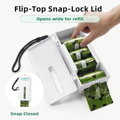 URSPET Dog Poop Bag Dispenser with 4 Rolls, Wall Mount Pet Waste Holder - Image 7