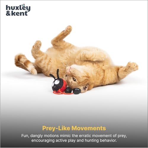 Huxley & Kent Chirpy Interactive Catnip Cat Toy, Ladybug - Image 6