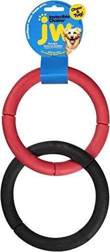 JW Pet Company Invincible Chains LD Double Dog Toy, Large (Colors Vary) by JWPet