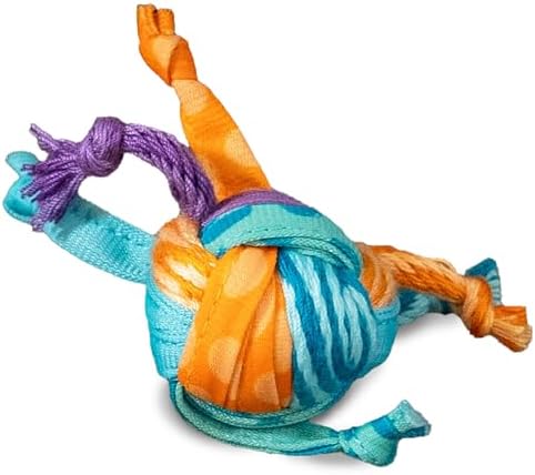Catstages Catnip Tons of Tails – Interactive Catnip Dental Chew Toy for Cats with Rope, Ribbon & Cotton for Batting, Chasing & Chewing by Catstages