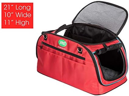 HPZ Multi-Functional Pet Travel Carrier Bag/Backpack/Car Seat/Airline in-Cabin Compatible (21x11x10in.) - Image 4