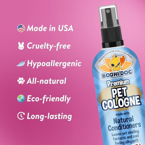 Bodhi Dog Natural Dog Cologne (Baby Powder) - Premium Scented Deodorizing Pet Perfume with Conditioner for Dogs & Cats - Keeps Pets Fresh & Clean - Gentle and Safe Formula, Made in USA (8 Fl Oz) - Image 3