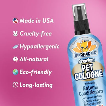 Bodhi Dog Natural Dog Cologne (Baby Powder) - Premium Scented Deodorizing Pet Perfume with Conditioner for Dogs & Cats - Keeps Pets Fresh & Clean - Gentle and Safe Formula, Made in USA (8 Fl Oz) - Image 3