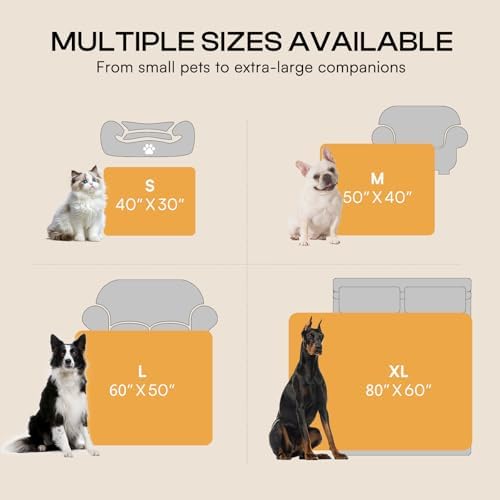 Luciphia Calming Waterproof Dog Blanket, Reversible Faux Fur Pet Blanket - Image 6