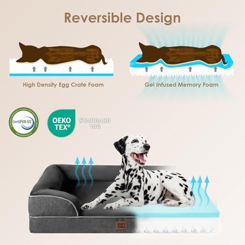 EHEYCIGA Orthopedic Extra Large Dog Bed, Waterproof Washable XL Pet Bed 44" - Image 4