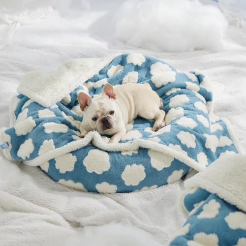 LE SURE Waterproof Dog Blankets for Medium Dogs Cute 3D Jacquard,30x40 - Image 6
