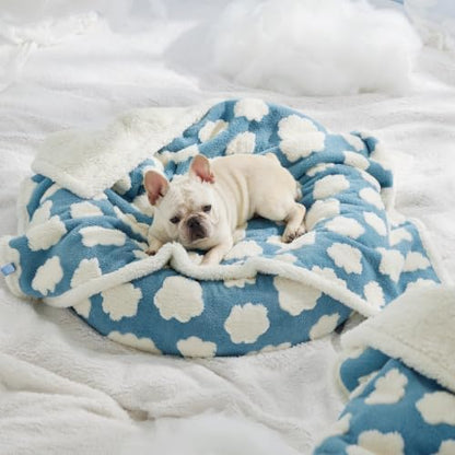 LE SURE Waterproof Dog Blankets for Medium Dogs Cute 3D Jacquard,30x40 - Image 6