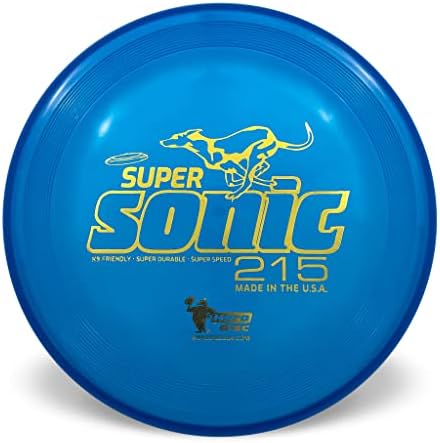 Hero Disc USA Hero Supersonic 215 K9 Candy Plastic Dog Disc, Outdoor Dog Toy and Pet Disc, Puncture Resistant Dog Flying Disc by Unknown