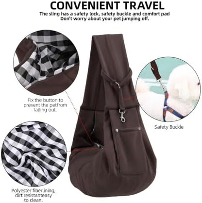 ARZQUT Dog and Cats Carrier Sling, Small Pet Carrier with Storage Pocket - Image 4