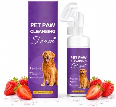 Dog Paw Cleaner Foam for Dogs & Cats, Gentle Formula for Sensitive Paws by MCstars