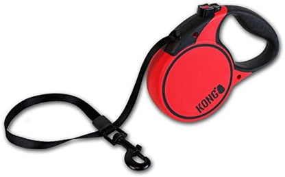 Alcott Kong Terrain Retractable Dog Leash, Large, Red, 16' Long by KONG